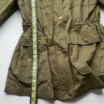 Ark & Co. hunter green, long, cargo jacket with a draw string waist. Small Photo 9