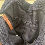 The Sak  Navy Cambria Crocheted Large
Double Strap Tote with Woven Ribbon Photo 3