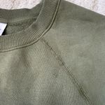 Outdoor Voices  Sweatshirt Hunter Green Pullover Cotton Fleece Size Large Photo 5