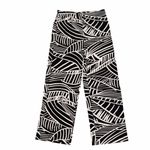 Chico's NEW Chico’s Black & White Palm Graphic Pull On Palazzo Pants size 1 or Medium 8 Photo 1