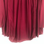 Old Navy  Burgundy Pleated Top Size Small Photo 3