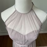 Amsale Aliki Bridesmaid Prom Formal Dress Gown Latte 4 Tan Photo 4