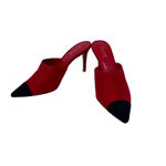 Raye  Phoebe Mule in Red Colorblock Heels‎ Size 7.5 Photo 3