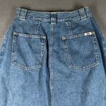 Bill Blass Vtg Jeans Maxi Denim Skirt Womens 6 Blue Button Front Long Pockets Photo 12