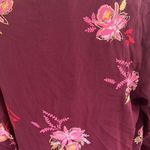 & Other Stories & Other Stories Maroon Belted Long Kimono Floral Robe NWOT 10 Photo 2