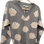English Factory Shell Pearl Chunky Sweater sky blue white size XS NEW Photo 3