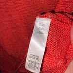Chico's Chico’s Linen Open‎ Knit Short Dolman Sleeve Sweater orange size 2 Photo 3