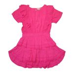 Love Shack Fancy NWT Natasha Mini in Watermelon Ice Pink Ruffle Cotton Dress L Photo 1