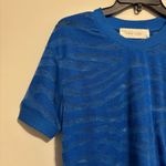 IRO Distressed blue zebra print/mesh coverup Photo 2