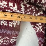 CORSAGE Vintage Womens Burgundy Nordic Fair Isle Knit Sweater Pullover Size L Red Size L Photo 4