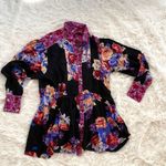 Free People NWOT Brunch A Bunch Flowy Button Up Tunic Top /Dress Size Small Photo 3