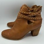 Frye Naomi Pickstitch Shootie Whiskey Brown Leather Ankle Boots Size 7 Photo 4