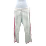 LAKE Striped Pajama Set Womens Pima Cotton Small Short Sleeve Pants Loungewear White Photo 3