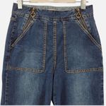 Kate Spade Women’s Denim Zip Flare Pants Blue Size 25 Jeans Wide Leg Photo 4