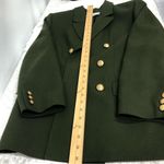 Talbots military green wool jacket blazer short suit set top size 8 shorts sz 10 Photo 3