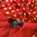 NWOT Red Polka Dot Dress Sleeveless Belted Chiffon Fabric Size undefined Photo 7