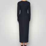 LIONESS  Aswan‎ Cut Out Maxi Dress Black Linen Blend Sz S NWT Photo 2