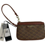 Karl Lagerfeld NWT Karl‎ Lagerfeld Monogram Leather Wristlet Mini Bag Wallet Photo 0