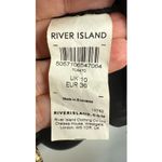 River Island Synthetic Petite Black And Gold Jacquard Skater Dress size 10 NWOT Photo 2