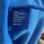 Apt. 9  Vibrant Blue Short Sleeve Floral Dress with Tie Waist, Size Large NWT Photo 8