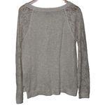 Abercrombie & Fitch Womens  Ivory Gold Glitter Long Sleeve Sweater Top Size Large Photo 1