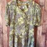 Leslie Fay  Lavender Tie Detail Cottage Core‎ Midi Dress Size 12 Photo 2