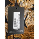 Pretty Little Thing  Womens 12 Black Palm Leaf Print Beach Flares Pants NEW Photo 3