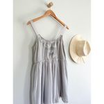 Staring At Stars | Anthropologie | Embroidered Babydoll Dress | Grey | Sz S Photo 1