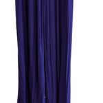 INC Large Sleeveless Jumpsuit Rayon Blend Royal Blue Cross Photo 2