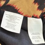 Jones New York Women’s Size 6 Boho Ikat Midi Skirt Flowy Earthy Tones Artsy A-Line Red Black Photo 9