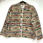Vintage PHD Woven Blanket Tapestry Button Down Jacket Southwestern M Size M Photo 3
