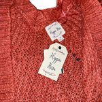 Hippie Rose NWT  Coral Blush Knit Open Front Cardigan Women’s S Longline Sweater Photo 4
