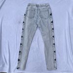 Zana Di Vintage  Acid Washed Lace Detail High Waisted Mom Jeans Size 10 Photo 1