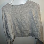 Missguided Gray Cropped Sweater Photo 0