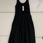 J.Crew WOMENS BLACK TANK MIDI DRESS BUBBLE HEM SMALL NEW WITH TAGS BY828 Photo 1