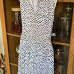 TOCCA Floral Cotton Midi Pleated Dress Blue Size 8 Photo 0