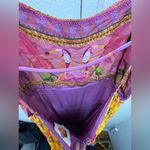 Farm Rio NWT  Mixed Scarves Tiered Midi Dress Large Photo 8