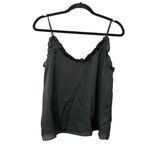 WAVERLY GREY Jenna Ruffled Tank in Dark Green NWT Sz S Photo 2