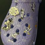 NWOT DISNEY 100th ANNIVERSARY CROCS WO SIZE 10 LAVENDER W/ DISNEY CHARACTERS Purple Photo 12
