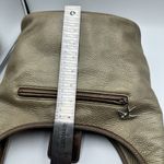 Brighton Vntg Rare  Gold Buckle Leather Hobo Handbag Purse Photo 11