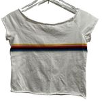 Brandy Melville x John Galt Rin Rainbow Off Shoulder Top Photo 3