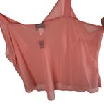 Avenue  Blouse 30/32 Sheer Peach Thin Straps New Photo 3