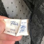 Flair|Vintage Sotted Lace Robe sz Medium Black Photo 4