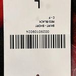 Forever 21  juniors size large red and black plaid button and buckle skirt mini Photo 8