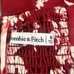 Abercrombie & Fitch Medium Fall Cottagecore Red Floral Puff Sleeve Dress 90s Photo 3