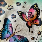 Anuschka 🌸 Hand-Painted Leather Crossbody – Butterflies & Nature Print + wallet Photo 14