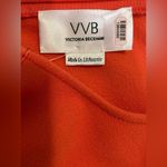 Victoria Beckham Victoria Women’s Coral Flounce Hem Sleeve Top Size 6 Photo 4