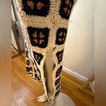 Muche & Muchette Julie Crochet Maxi Dress One Size Criss Cross Back NWT White Photo 2