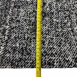 DKNY Women's Ruffled Dress Knee Length Black White Gray Wool Blend Coat Size 2 Photo 8