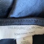 Treasure & Bond  Shift Dress Womens Sz Large Navy Long Sleeve Photo 5